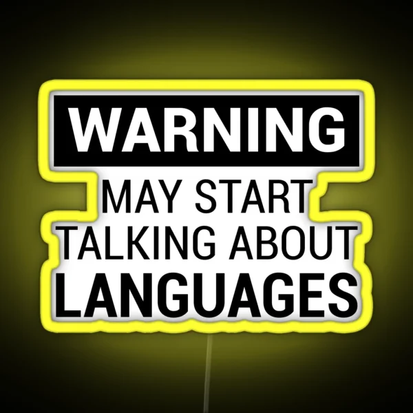 Fun Design For Language Teachers And Grammar Geeks RGB Neon Sign
