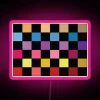 Vibrant Fun Patterned Neon LED Sign with Color Changing Lights