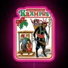 Neon Krampus themed RGB LED light up decorative wall art