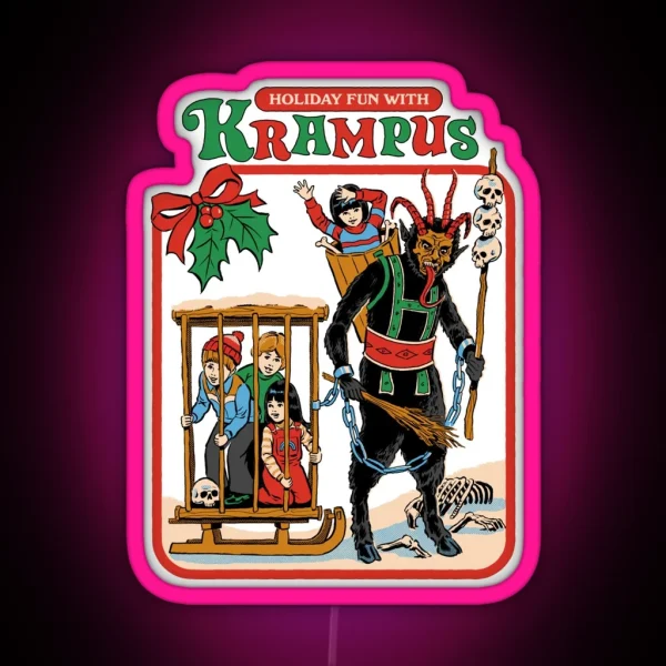 Fun With Krampus RGB Neon Sign