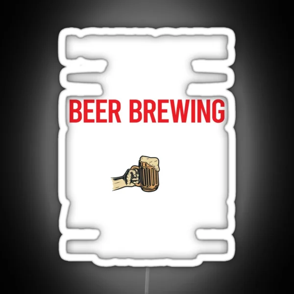 Funny 3 People Beer Brewing RGB Neon Sign