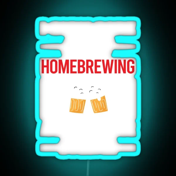 Funny 3 People Homebrewing Homebrew Homebrewer Beer Home Brew Brewing Brewer RGB Neon Sign