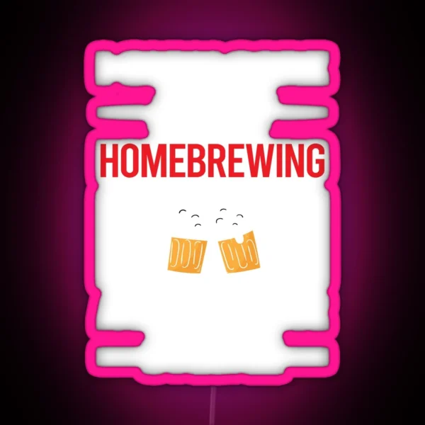 Funny 3 People Homebrewing Homebrew Homebrewer Beer Home Brew Brewing Brewer RGB Neon Sign