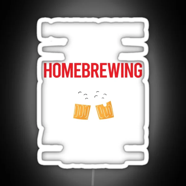 Funny 3 People Homebrewing Homebrew Homebrewer Beer Home Brew Brewing Brewer RGB Neon Sign