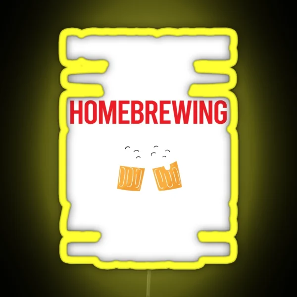 Funny 3 People Homebrewing Homebrew Homebrewer Beer Home Brew Brewing Brewer RGB Neon Sign