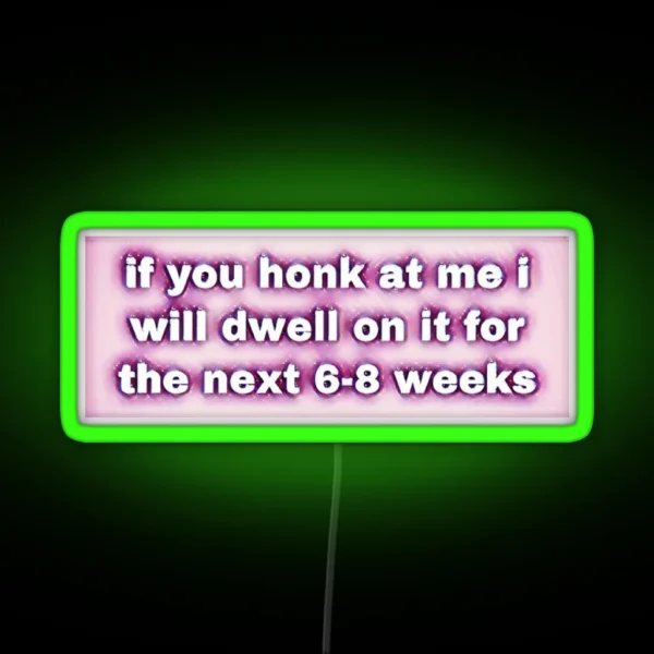 Funny Bumper Led RGB Neon Sign