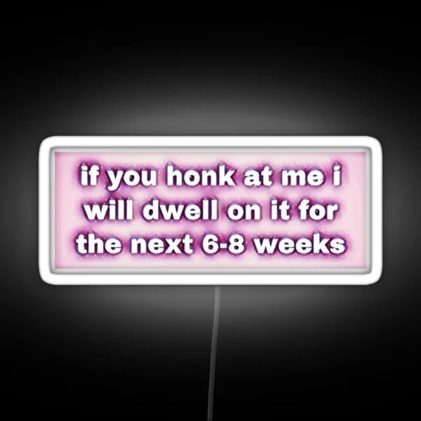 Funny Bumper Led RGB Neon Sign