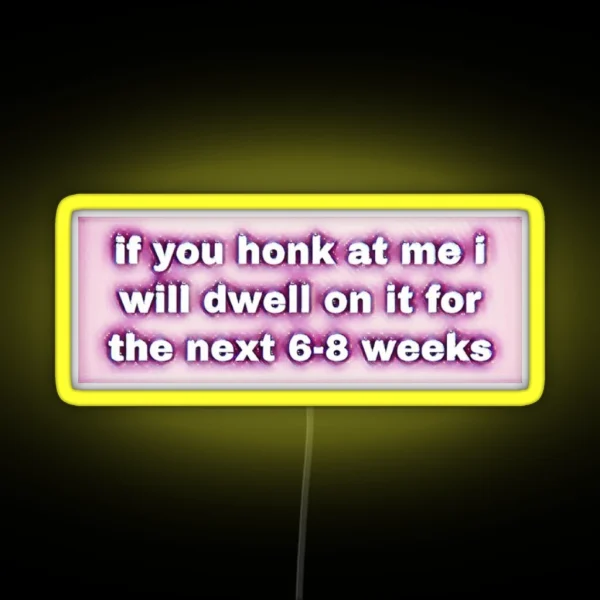 Funny Bumper Led RGB Neon Sign
