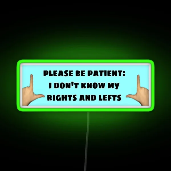 Funny Bumper Led RGB Neon Sign