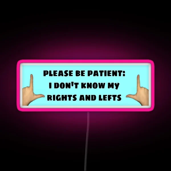 Funny Bumper Led RGB Neon Sign