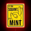 Vibrant minty glow adds humor to any construction zone atmosphere.