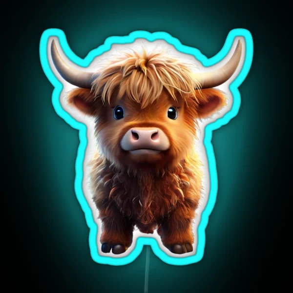 Funny Cow RGB Neon Sign