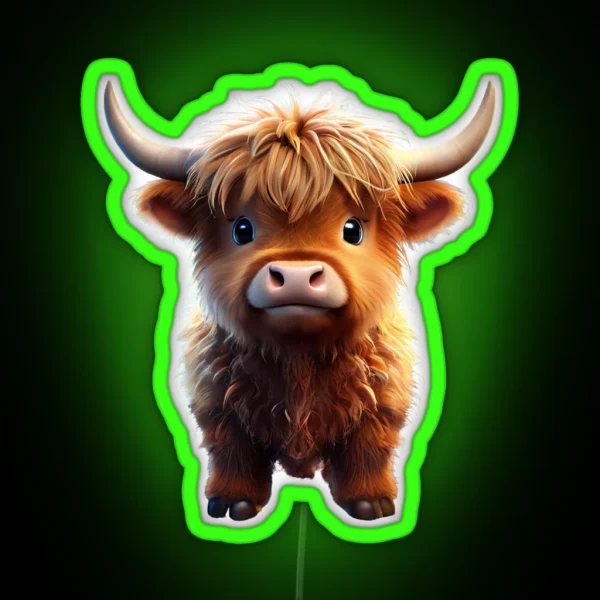 Funny Cow RGB Neon Sign