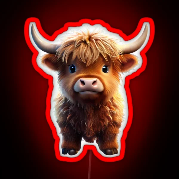 Funny Cow RGB Neon Sign