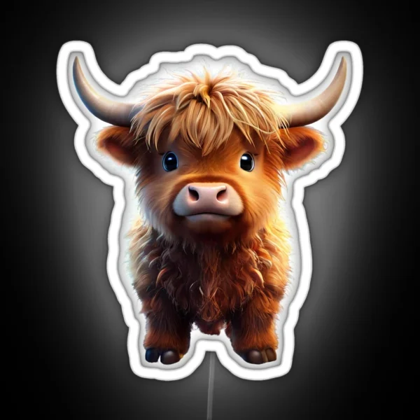 Funny Cow RGB Neon Sign