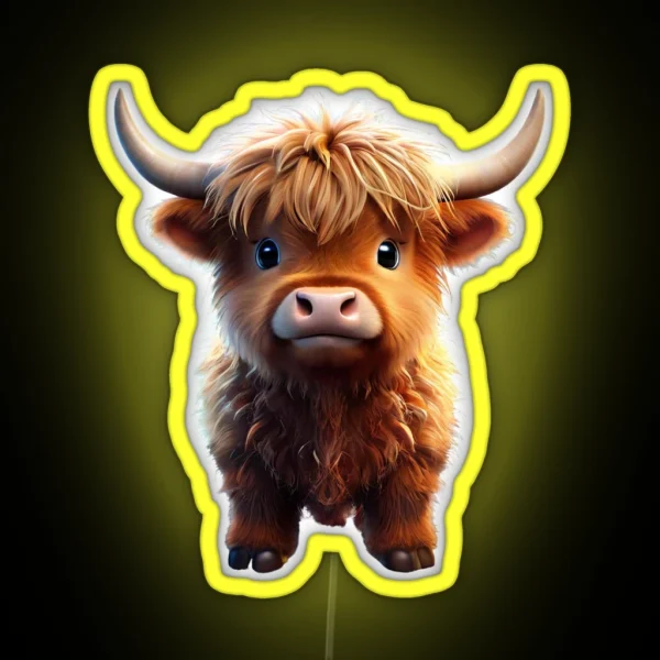 Funny Cow RGB Neon Sign