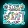 Vibrant Neon Sign for Crafters and Makers' Quirky Workspace Decorations