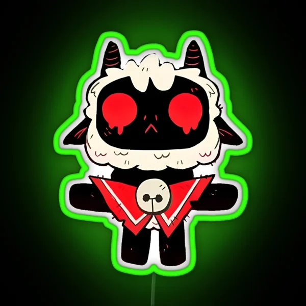 Funny Cult Of The Lamb RGB Neon Sign