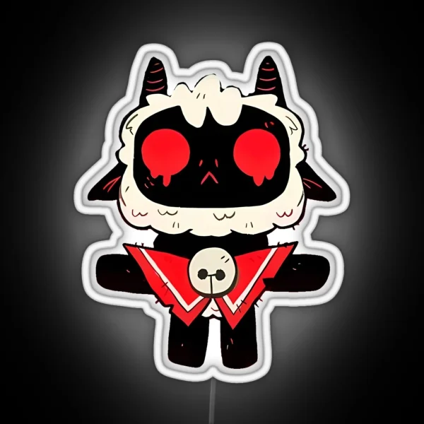 Funny Cult Of The Lamb RGB Neon Sign