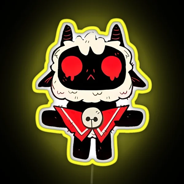 Funny Cult Of The Lamb RGB Neon Sign