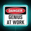 Warning: Geniuses at work, may cause excessive productivity and joy