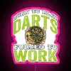 RGB neon dartboard funny phrases and quotes LED wall sign