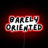 Add humorous touch with this glowing drunk person neon sign.