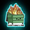 Embracing Chaos with Humor, 'Everything's Fine' Neon Sign in RGB