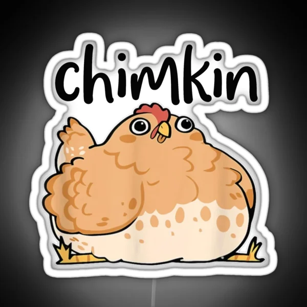 Funny Fat Chicken Chimkin Chicken Lovers RGB Neon Sign