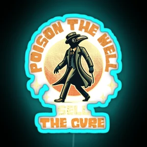 Funny Halloween Saying Poison The Well RGB Neon Sign