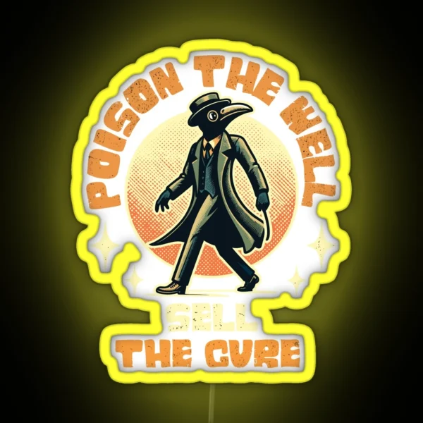 Funny Halloween Saying Poison The Well RGB Neon Sign