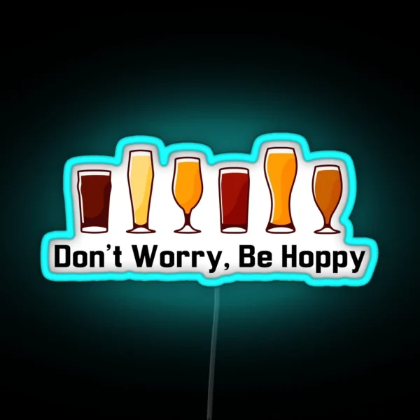 Funny Hilarious Craft Beer Pun Women Men Dad Design RGB Neon Sign