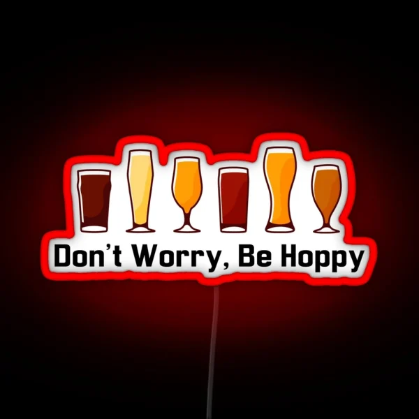 Funny Hilarious Craft Beer Pun Women Men Dad Design RGB Neon Sign