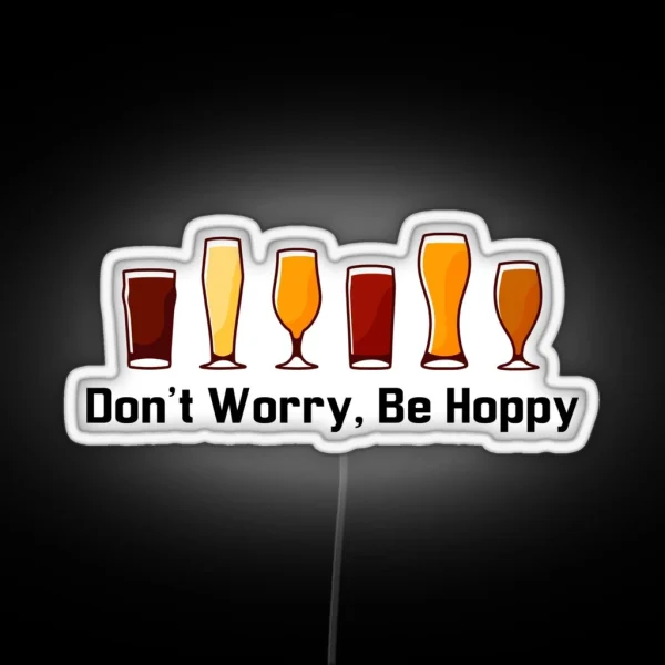 Funny Hilarious Craft Beer Pun Women Men Dad Design RGB Neon Sign