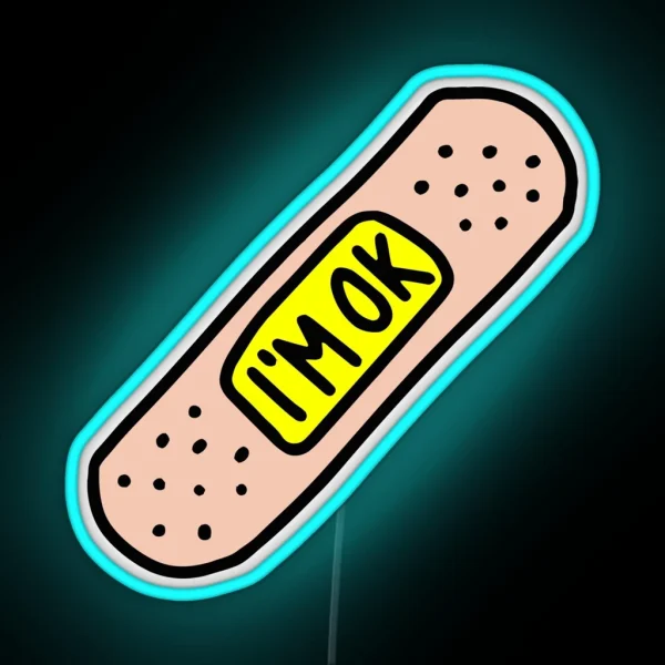 Funny I M OK RGB Neon Sign