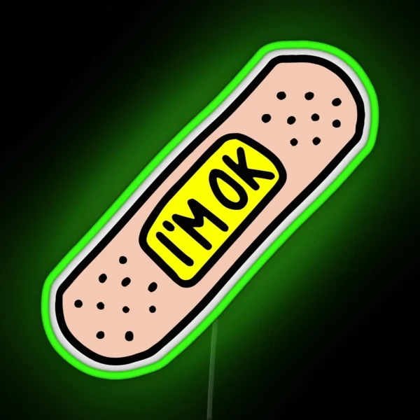 Funny I M OK RGB Neon Sign
