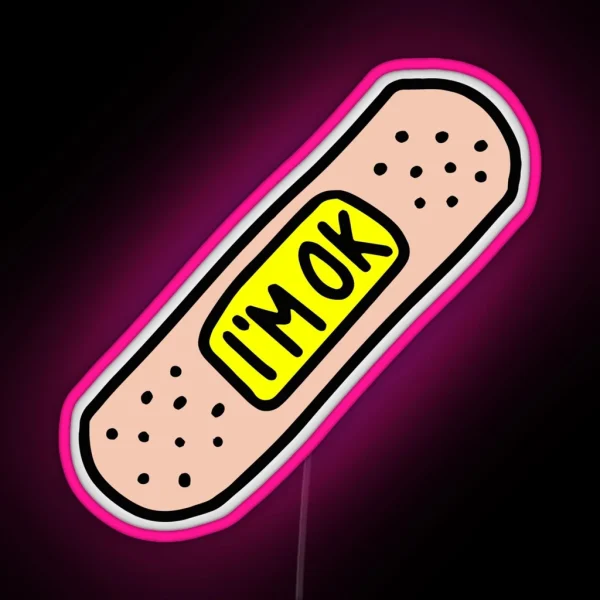 Funny I M OK RGB Neon Sign