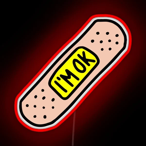 Funny I M OK RGB Neon Sign
