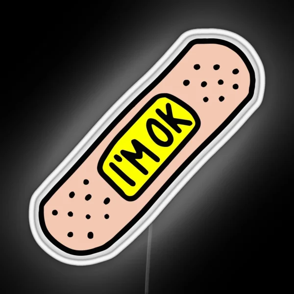 Funny I M OK RGB Neon Sign