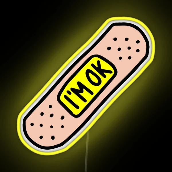 Funny I M OK RGB Neon Sign