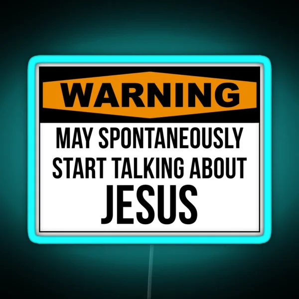 Funny Jesus RGB Neon Sign