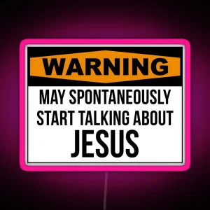 Funny Jesus RGB Neon Sign