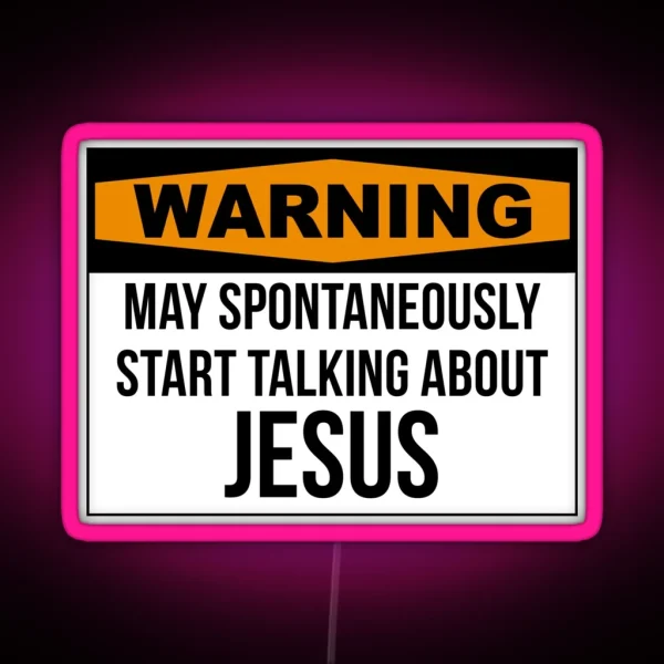 Funny Jesus RGB Neon Sign