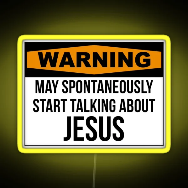 Funny Jesus RGB Neon Sign