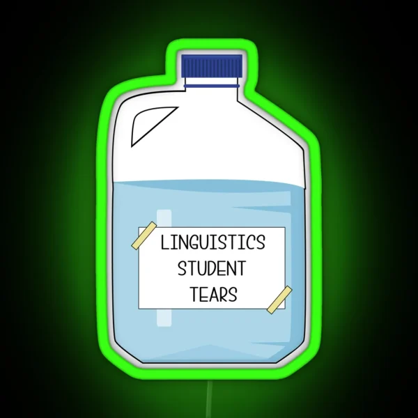 Funny Linguistics Student Gift Idea RGB Neon Sign