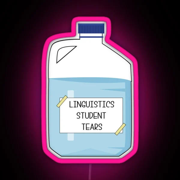 Funny Linguistics Student Gift Idea RGB Neon Sign