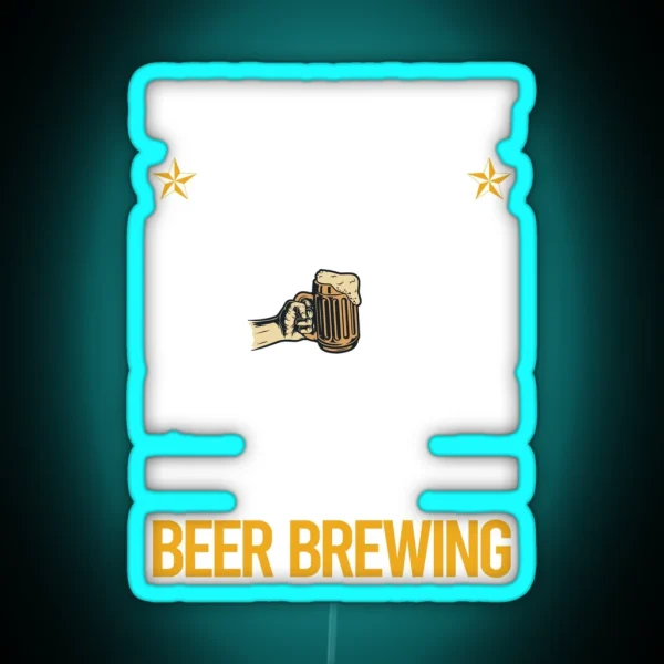 Funny Listening Beer Brewing RGB Neon Sign