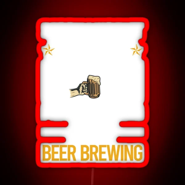 Funny Listening Beer Brewing RGB Neon Sign