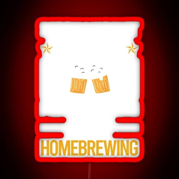 Funny Listening Homebrewing Homebrew Homebrewer Beer Home Brew Brewing Brewer RGB Neon Sign