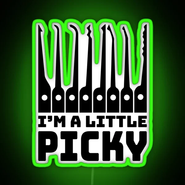 Funny Locksmith Lock Picking Pun RGB Neon Sign